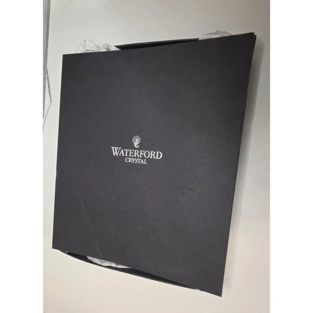New Waterford Crystal Lismore 3-Part Handled Serving Tray with Box